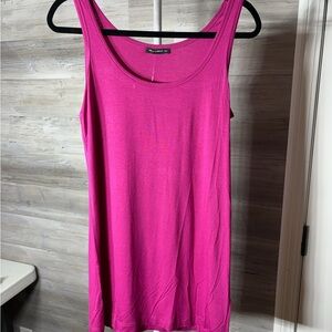 Nally & Millie Bright Fuchsia Scoop Neck Tank 1058